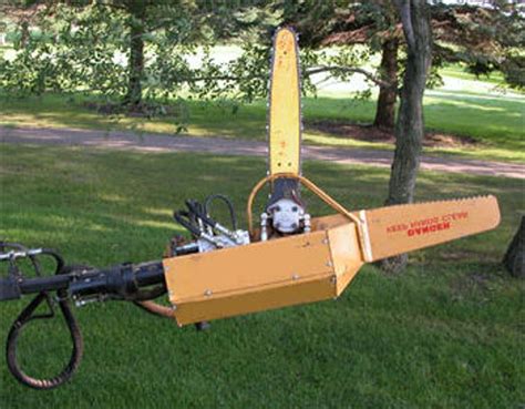 chain saw for log with skid steer|Skid Steer Limb Saws & Chain Saw Attachments .